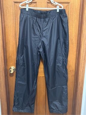 Columbia Women’s Black Lightweight Rain Pants. Sz XL. NWT